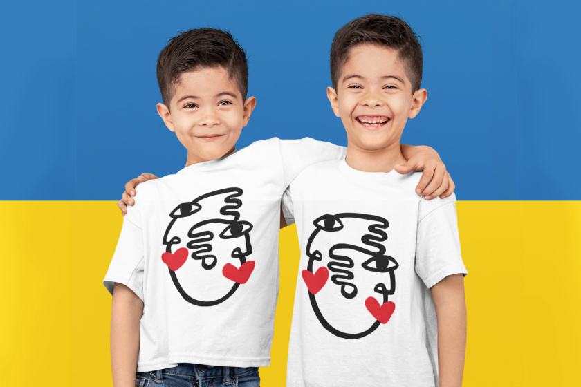 Brothers and best friends in Hug & Kiss T-shirts